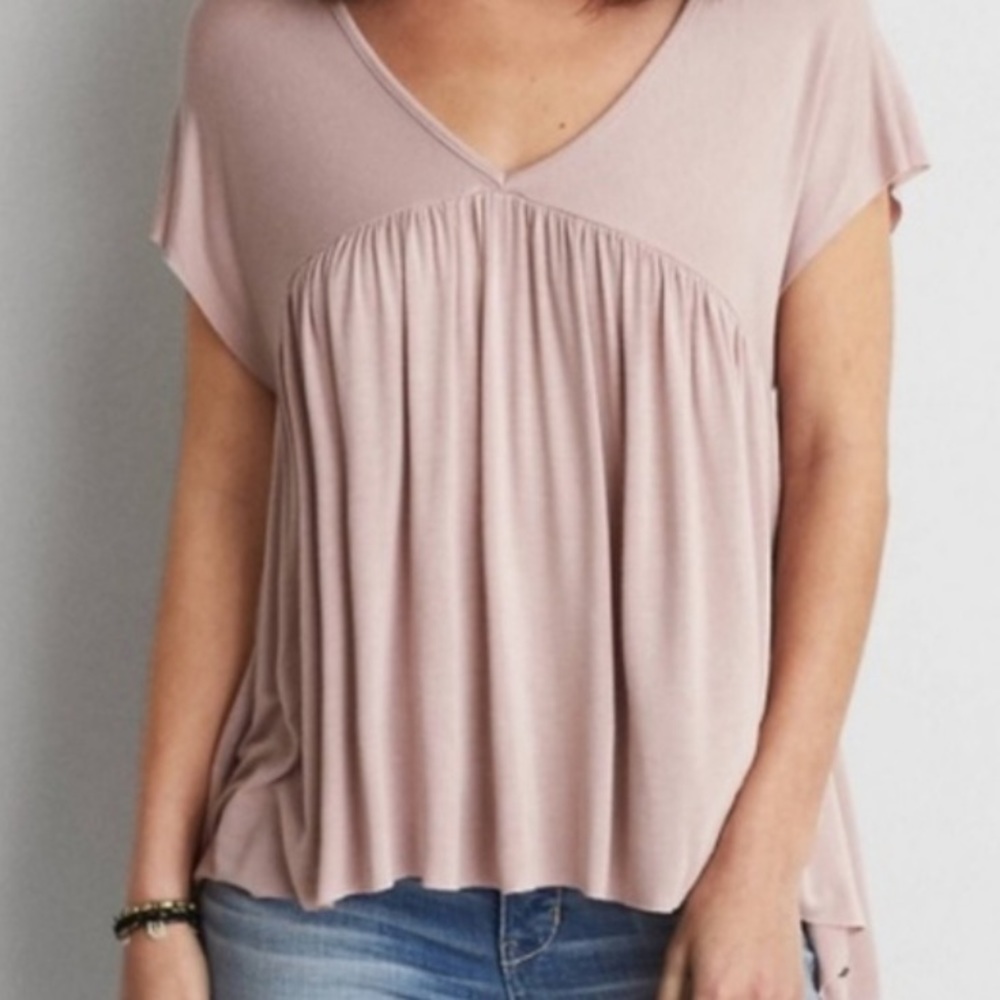 Baby pink babydoll tee
